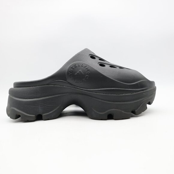 Adidas x Stella McCartney Clog Sandal Black Women's Size US 6 EU 38 Slip On Shoe - Picture 1 of 10